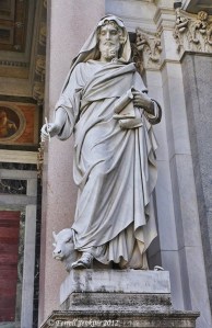 Statue Representing Paul at St. Paul Outside the Wall - Rome